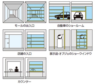 パーテーションドア,スタッキングドア